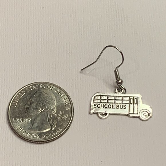 Bus Driver Earring, Bus Earring, School Earring, Teacher Earring, Gift Idea - Picture 3 of 5